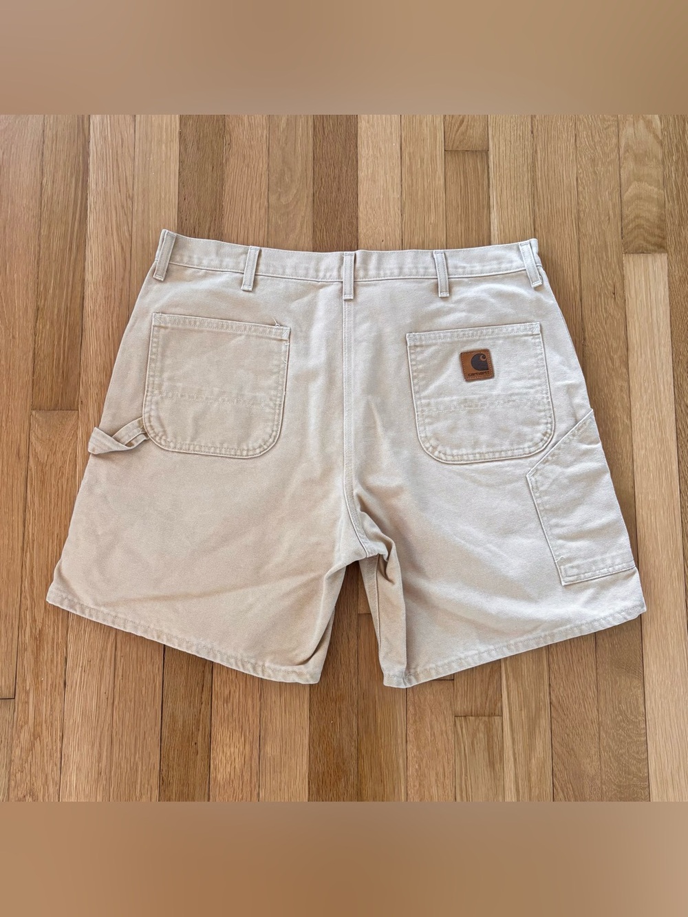 Vintage Carhartt Carpenter Shorts 90s Made In USA B24WET Size 40 Duck Canvas